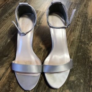 Silver 2inch dress heel